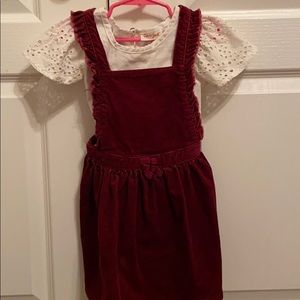 Cat and jack jumper dress and shirt